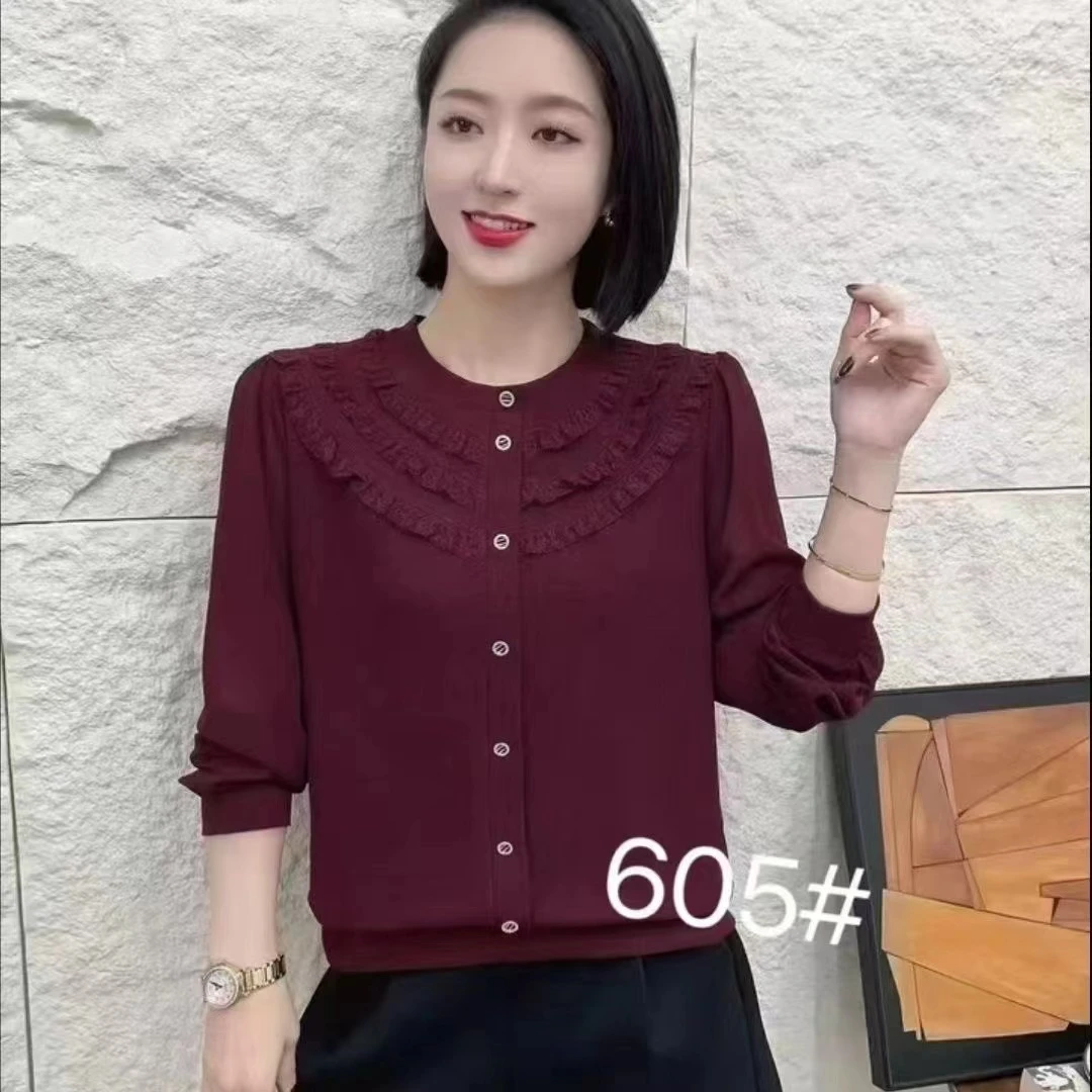 605款三层花边洋气春款长袖女【88】