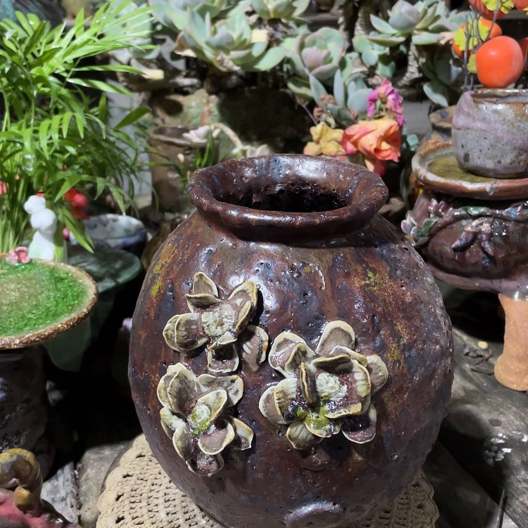 福利特价粗陶花盆