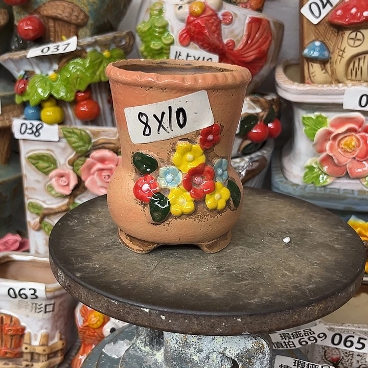 粗陶材质多肉花盆