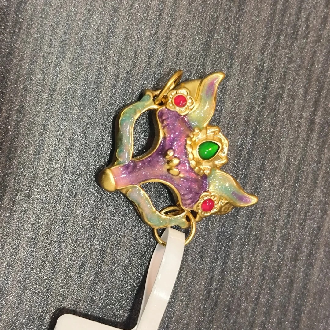 【莹莹专享】足金999 多彩狐狸面具 ZP 0.6 纳金添福