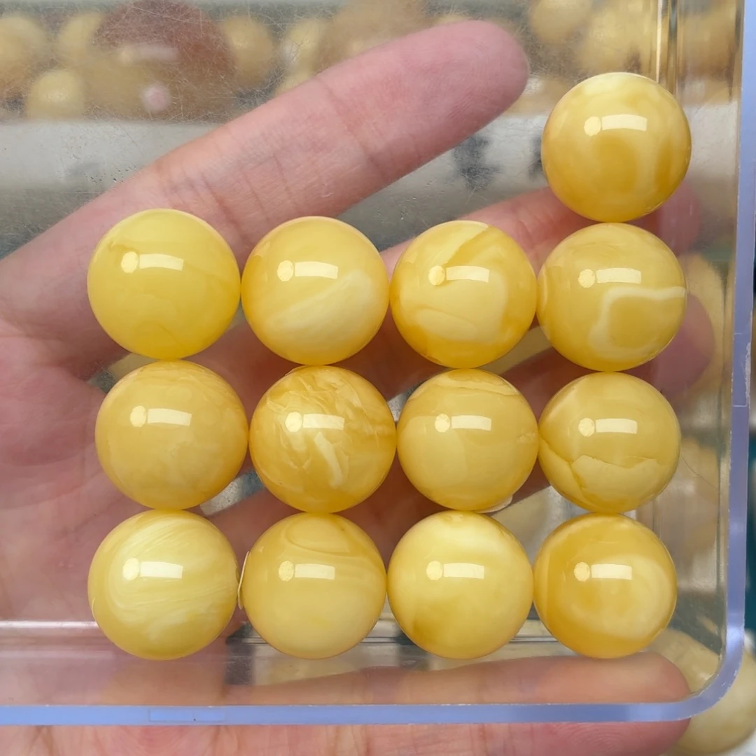 未镶嵌蜜蜡裸石15+蜜蜡手串