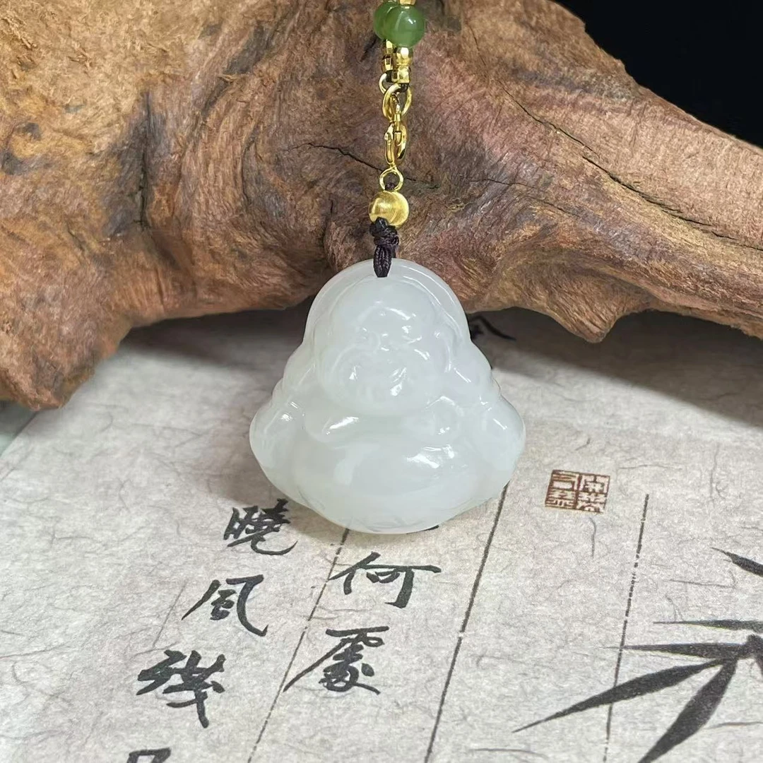 【润家玉】和田玉佛公吊坠挂件多样性发其一 R173-013