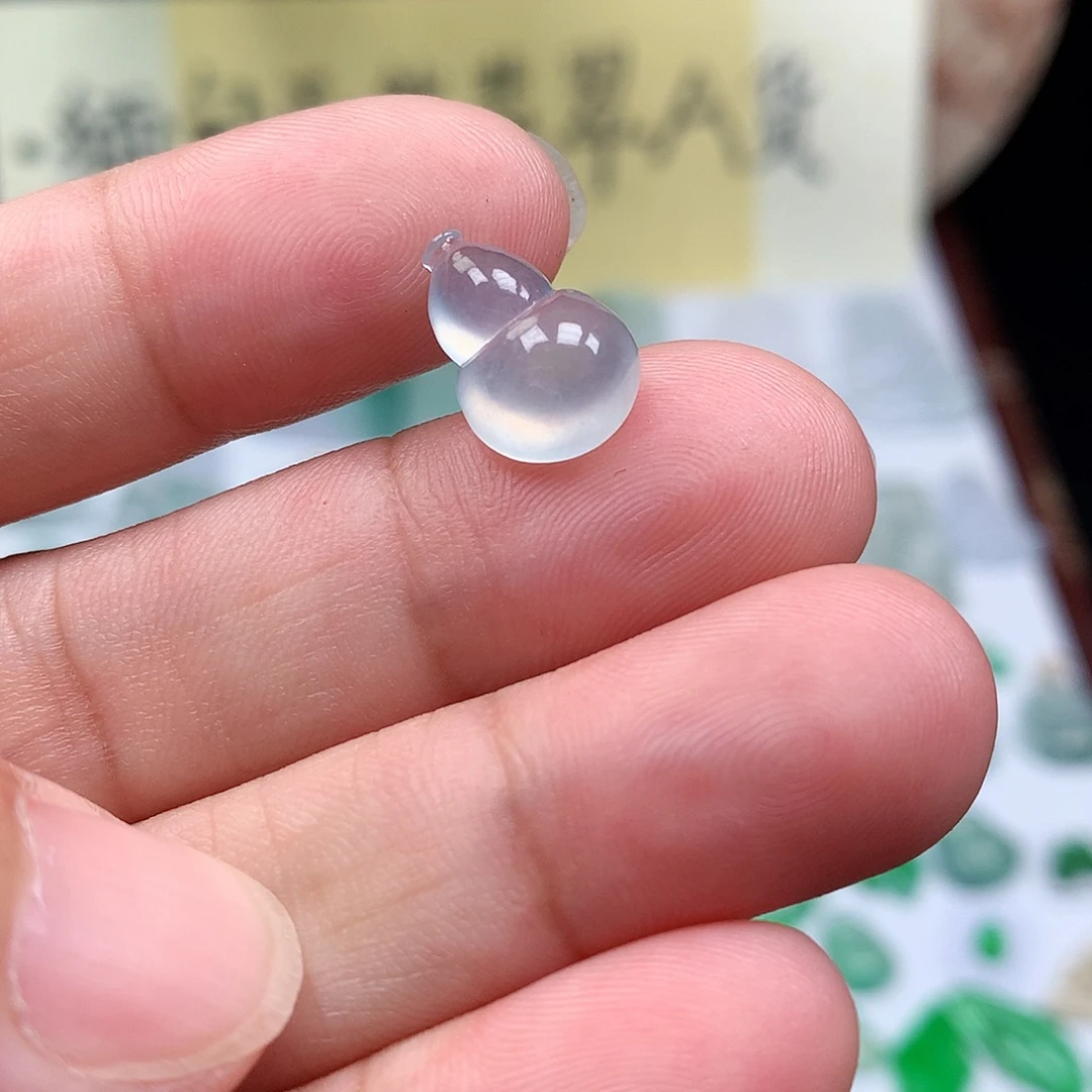 翡翠散珠缅甸天然A货翡翠冰种葫芦
