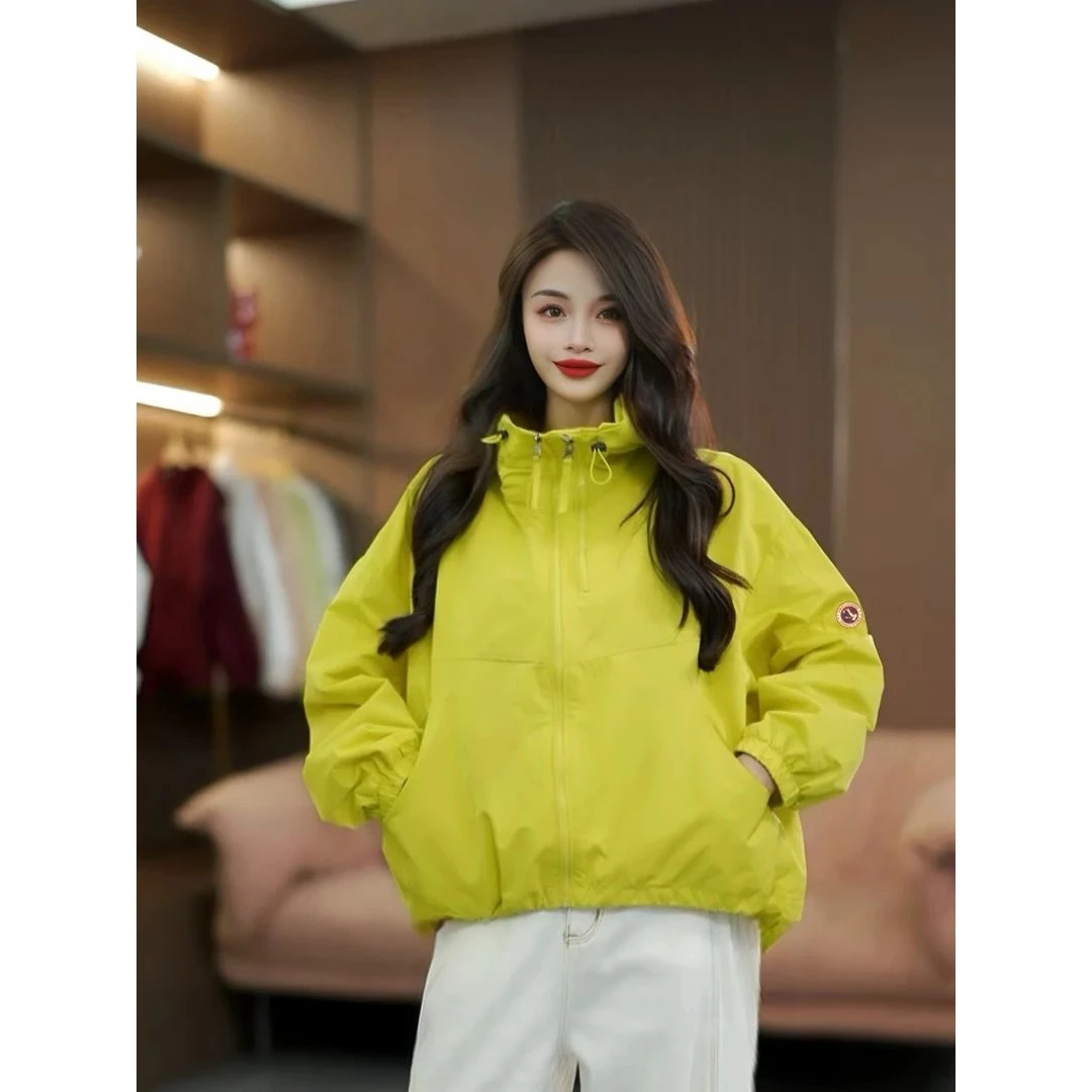 双拉链早秋初冬连帽户外百搭韩版休闲五防冲锋衣804