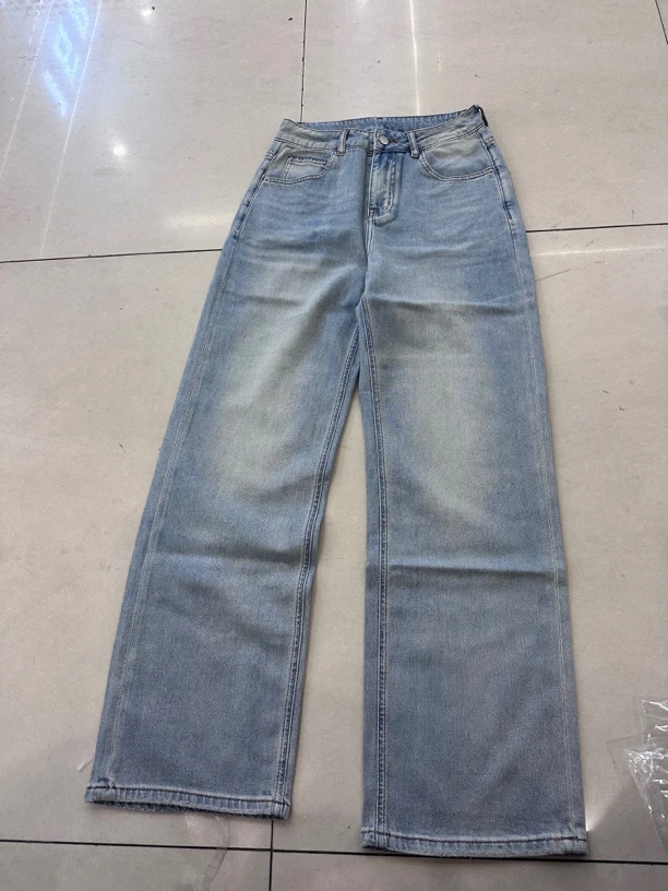 【云云精选】68337 薄料窄版直筒裤