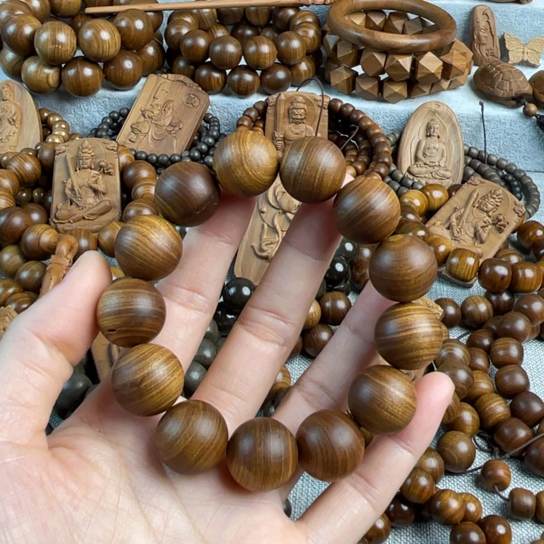 木老山檀1.8瑕疵手串