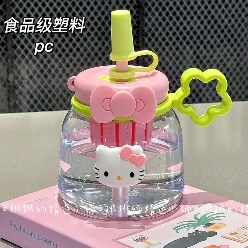 水杯大容量女生ins塑料杯高颜值耐高温便携夏季可爱吸管大肚杯TT