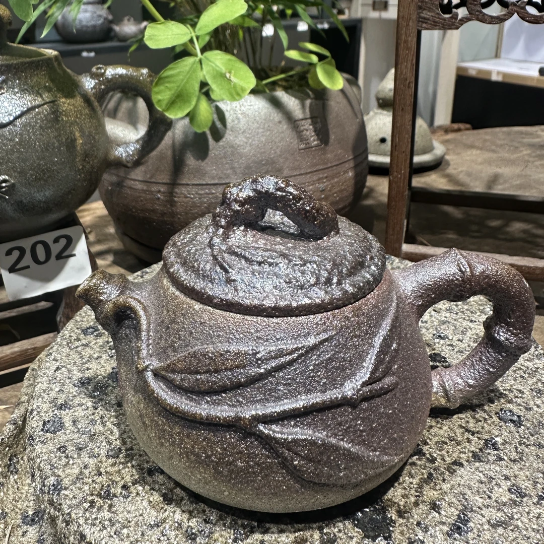 特价福利全手工竹节泡茶壶手把壶150毫升荥经叶江制