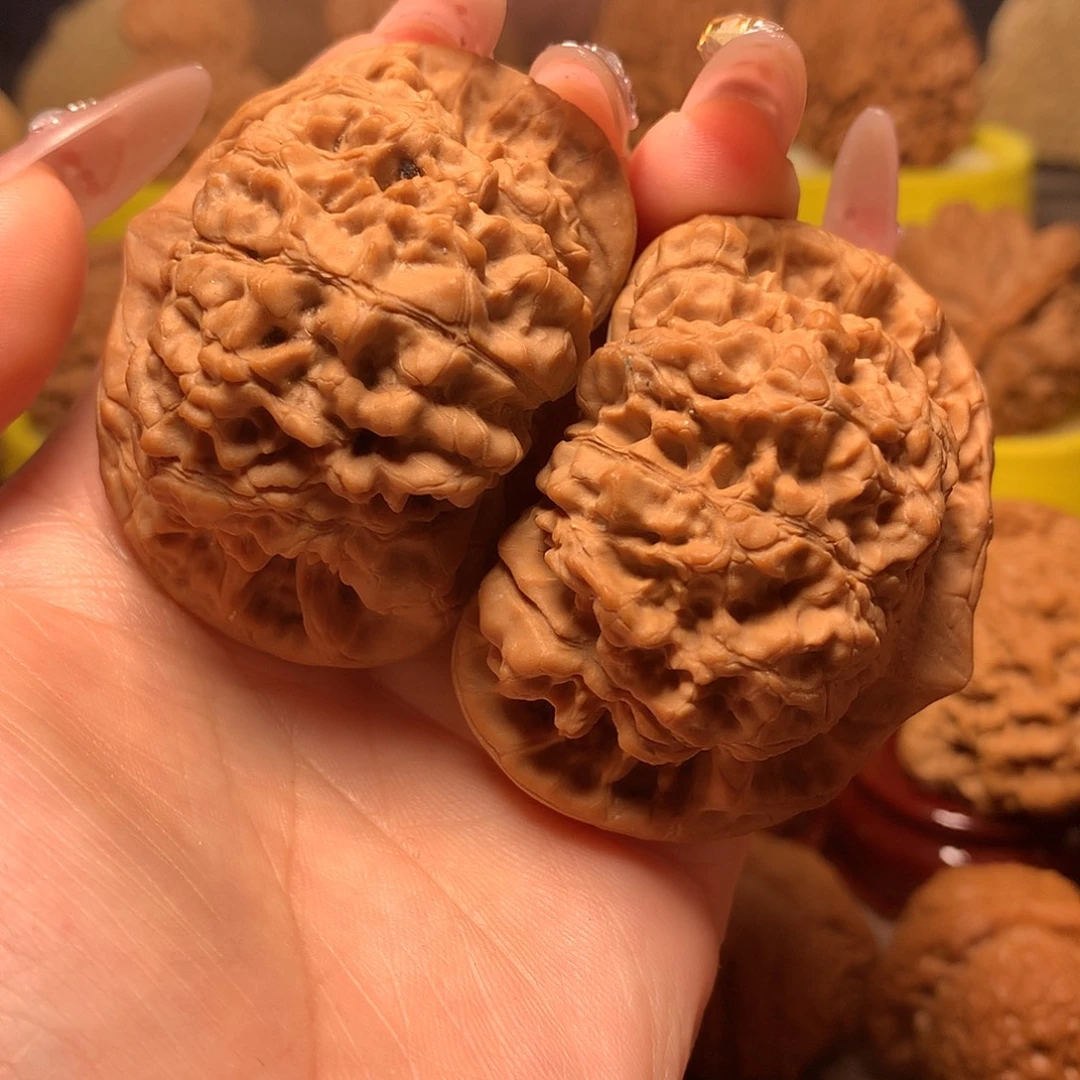 吊坠文玩核桃粗棱大官帽54.5毕业