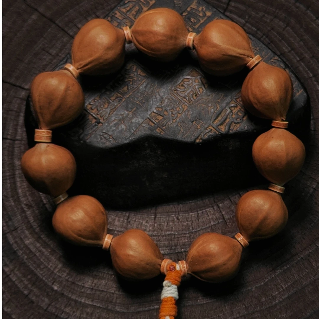 朴核-18MM原生正宗梅林老树铁核 文玩手串核雕手串