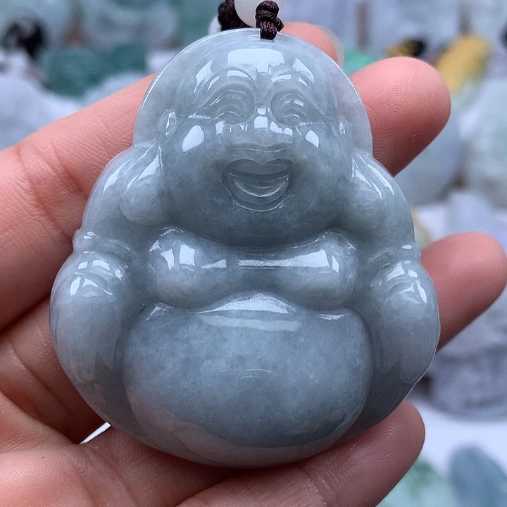 翡翠未镶嵌颈饰大佛福利有棉线卡厚12+