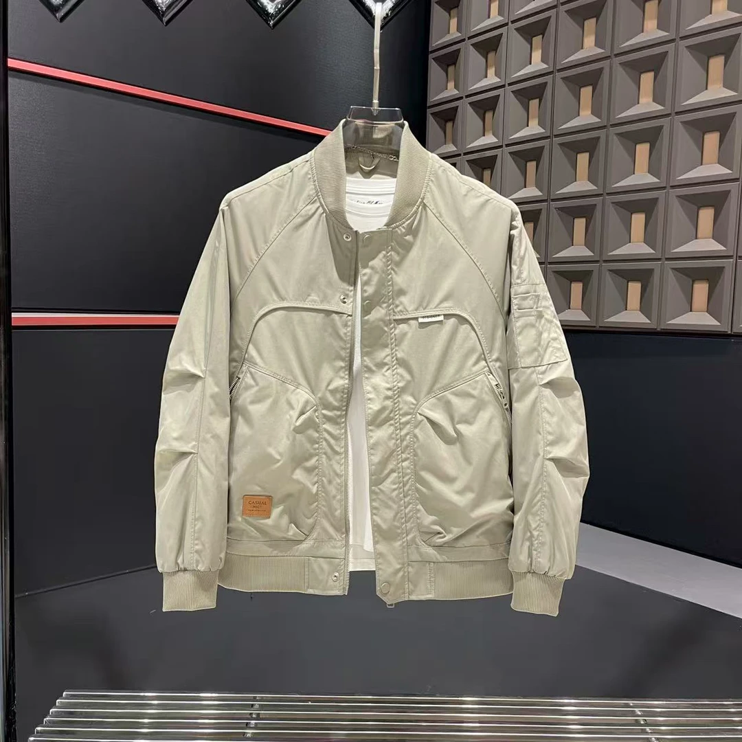 精致韩风基础大众多口袋立领夹克薄款修身型秋季