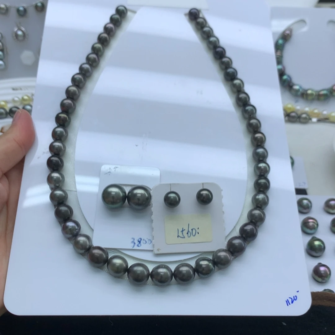 海水珍珠裸珠大溪地黑珍珠