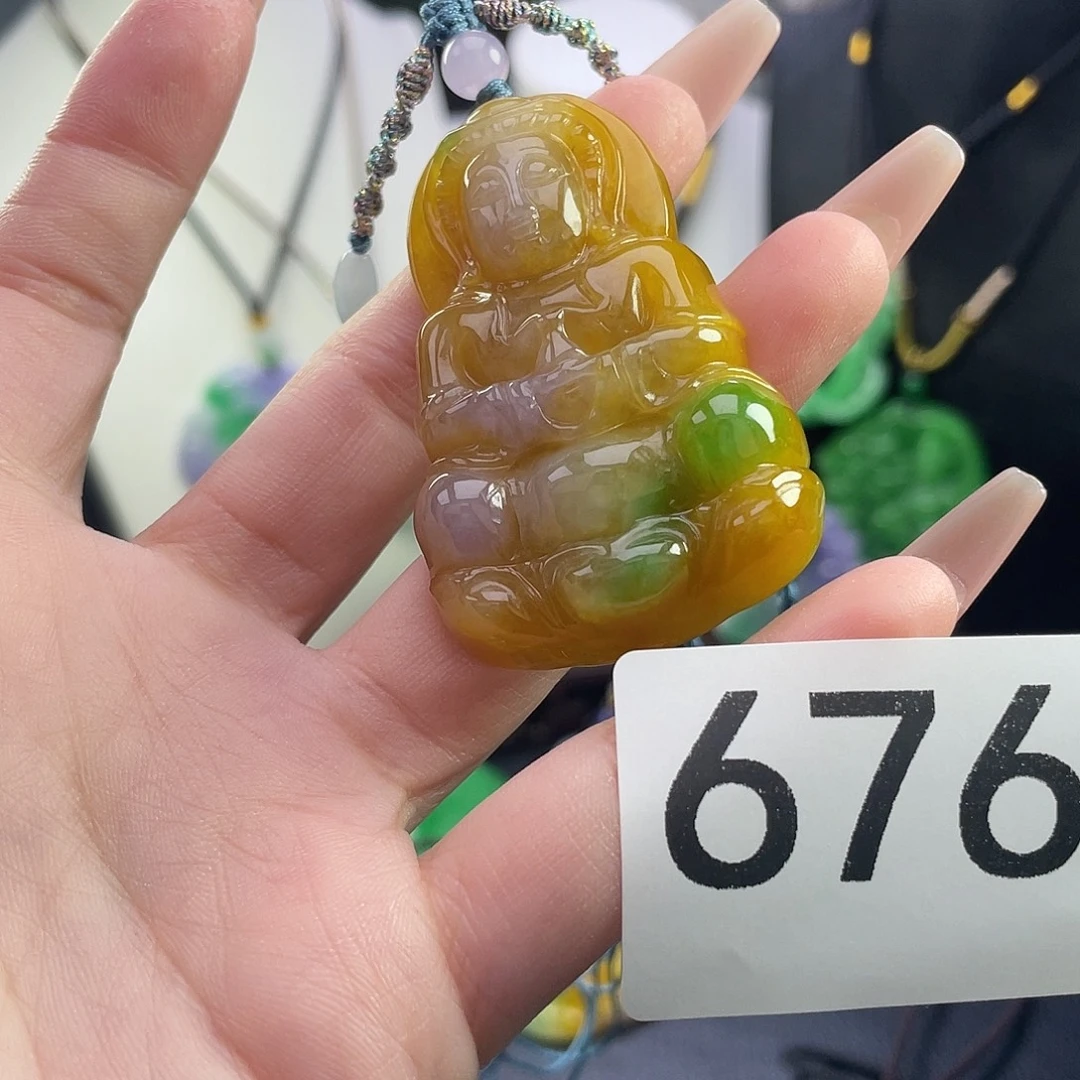 翡翠未镶嵌吊坠(赠链)