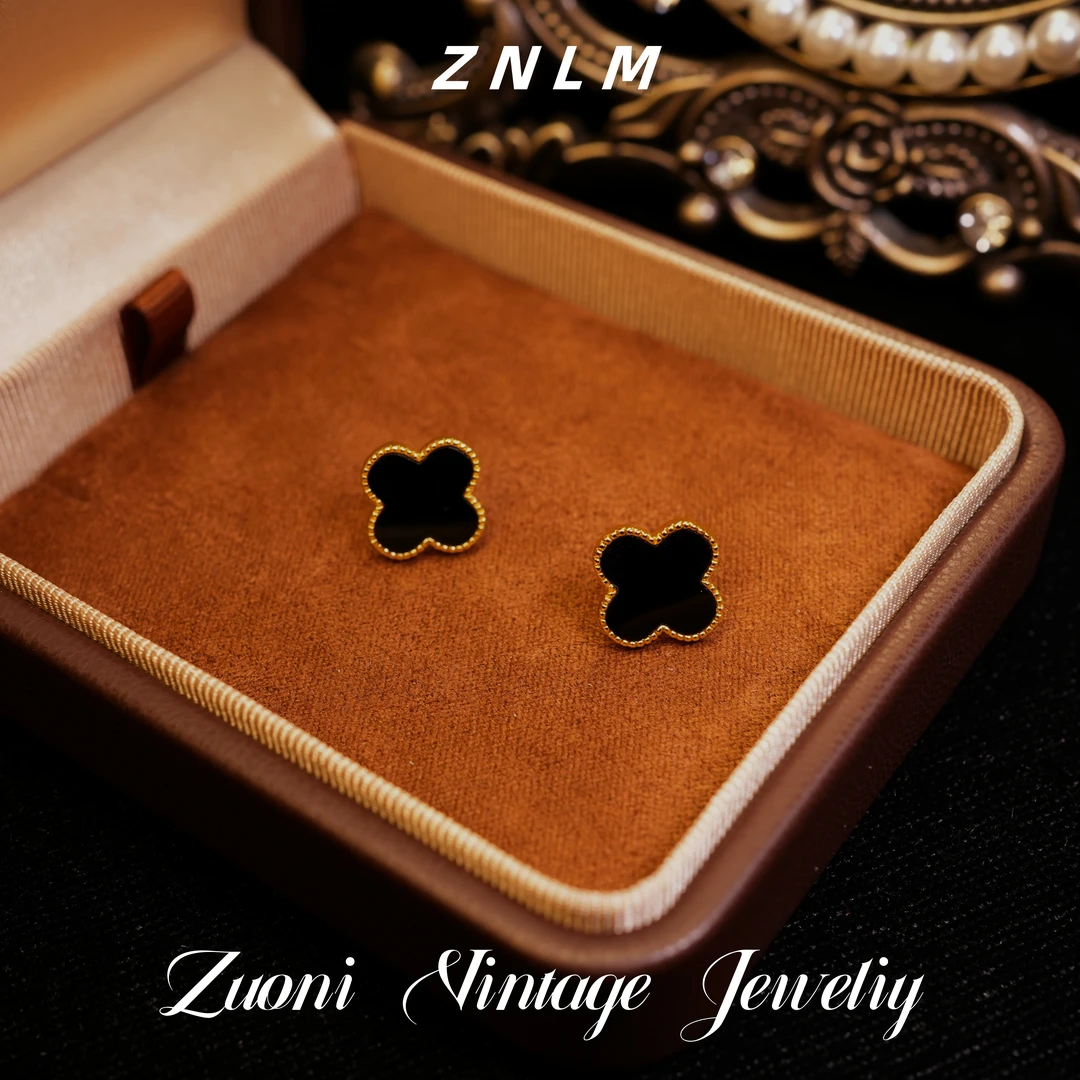 黄铜耳饰 E081柏★【Four Black】秋ZNLM  兰蒂克斯耳饰