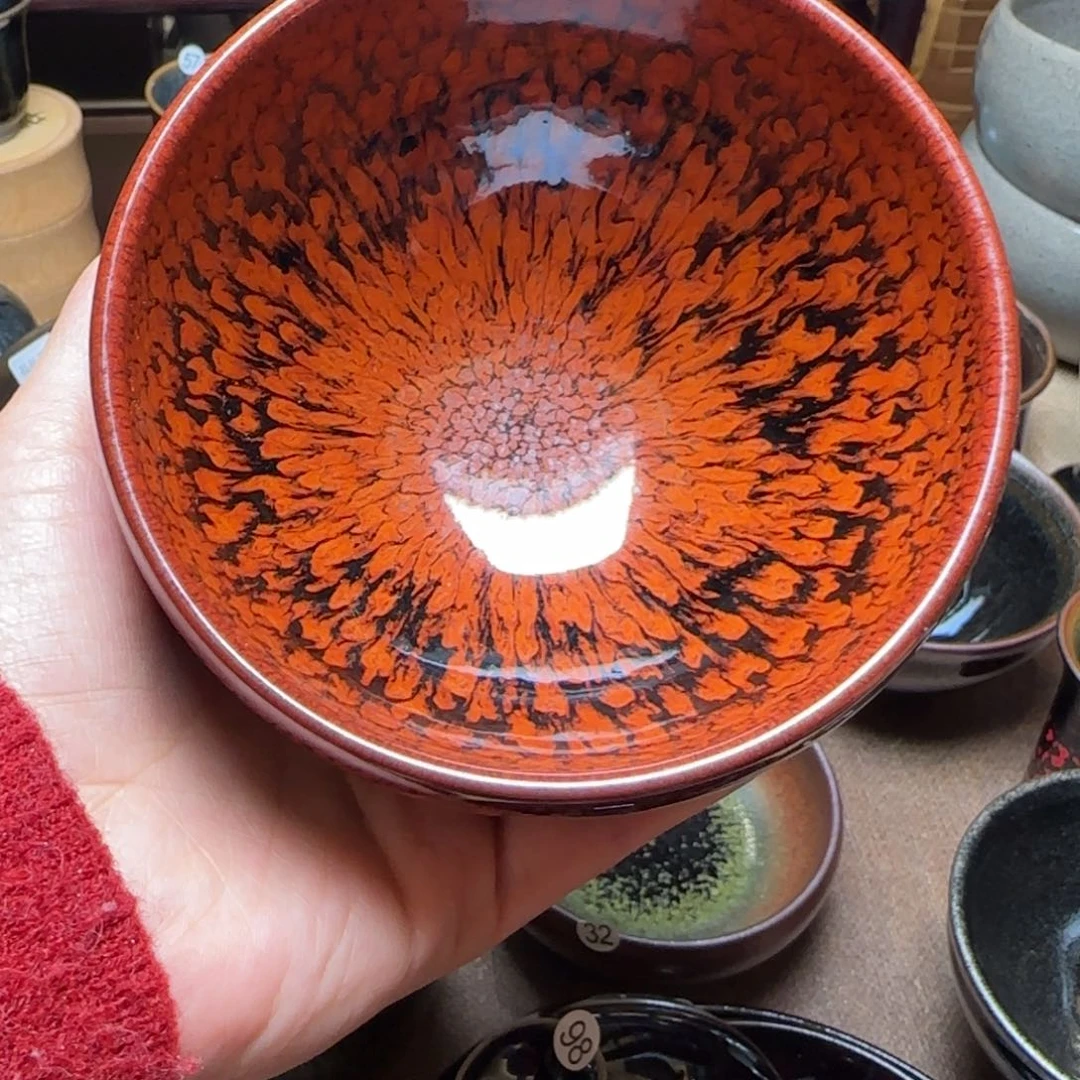 茶盏32老许鹧鸪钵钵11.3cm