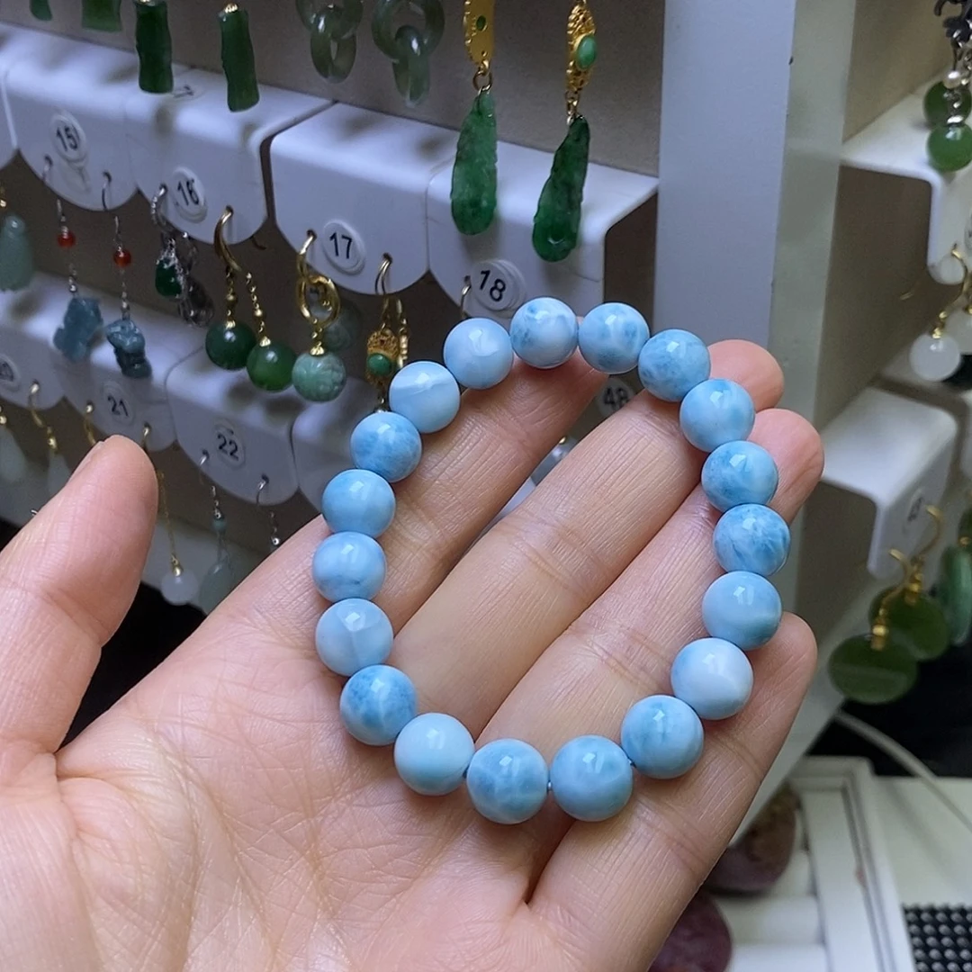 针钠钙石（海纹石）未镶嵌手链