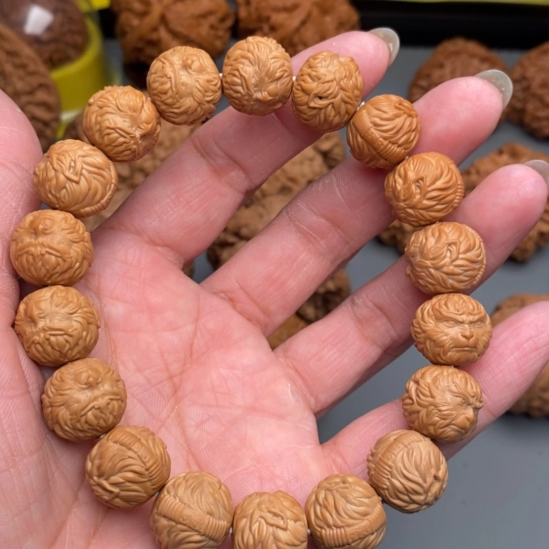 木质类猴头手串一串