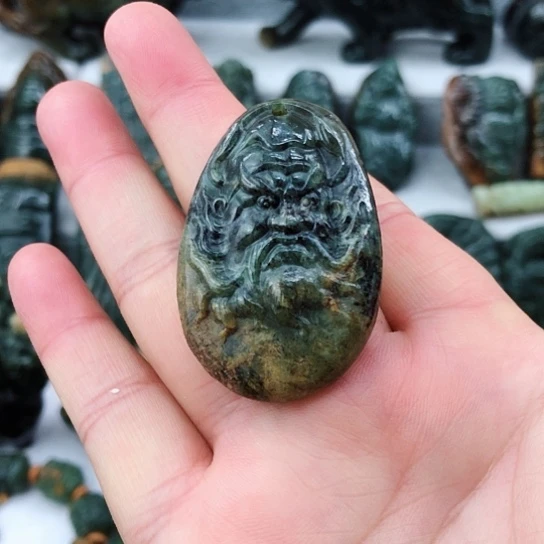 岫岩河磨玉（透闪石质玉）未镶嵌挂件