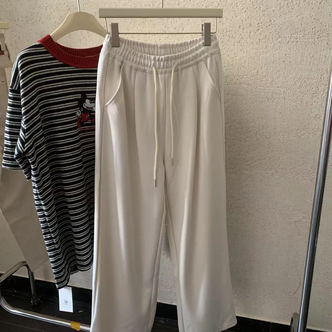【 雨•美 推荐 】8348休闲百搭抽绳直筒裤