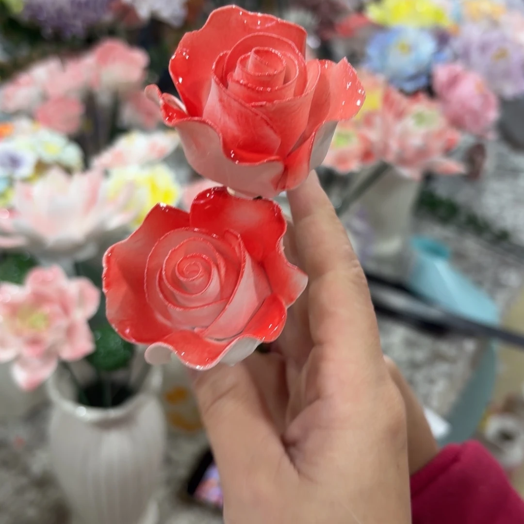 陶瓷花拍满20元发货，爱退款拉黑