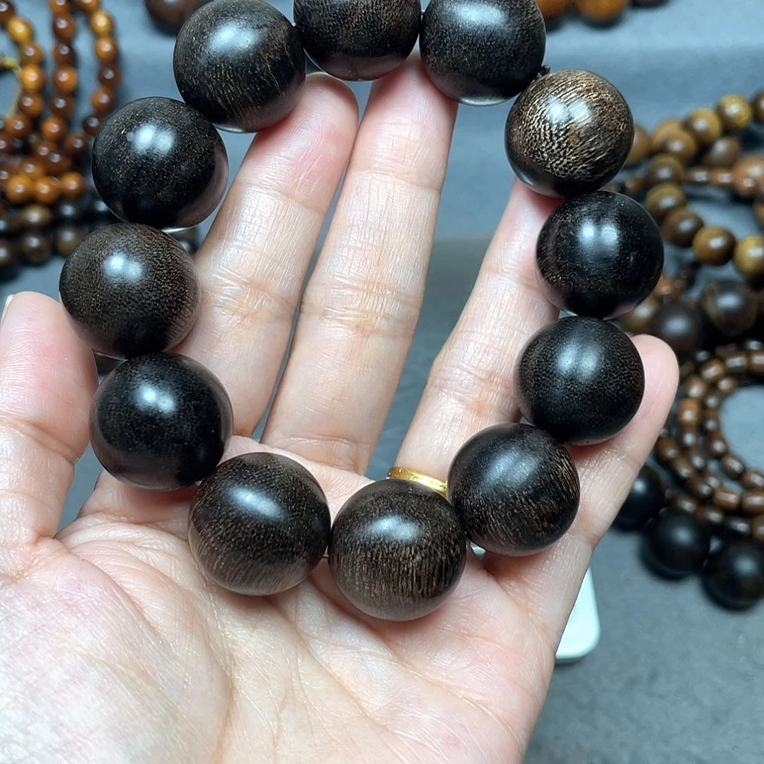 沉香手串芽庄白棋2.0