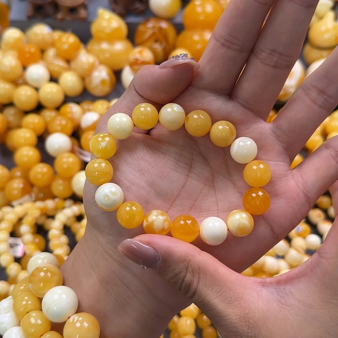 蜜蜡未镶嵌珠宝奇石12.7mm