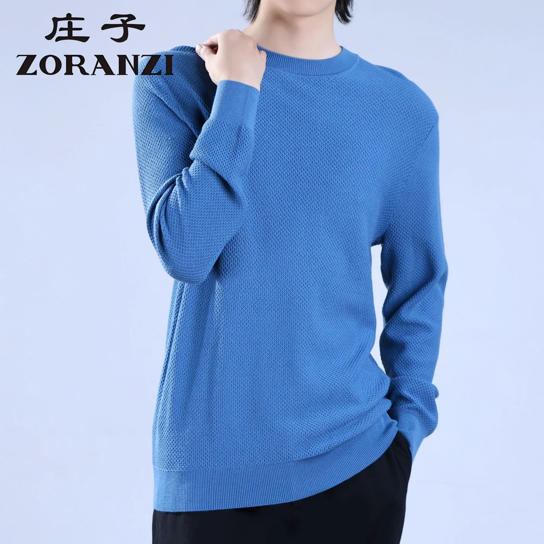 ZORANZI/庄子男装秋冬季羊毛圆领商务休闲针织衫毛衣毛衫ZWN3948Y