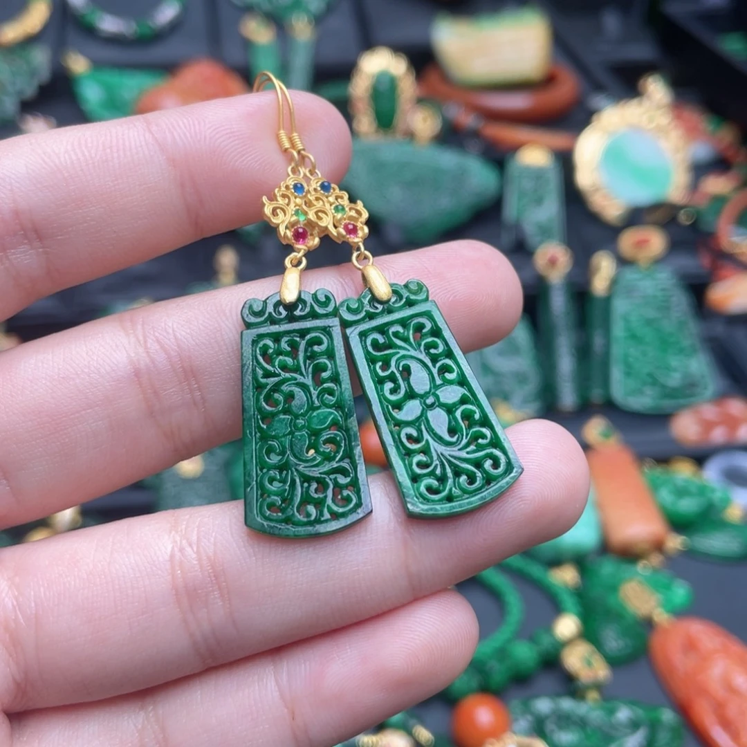 翡翠银S925镶嵌颈饰翡翠