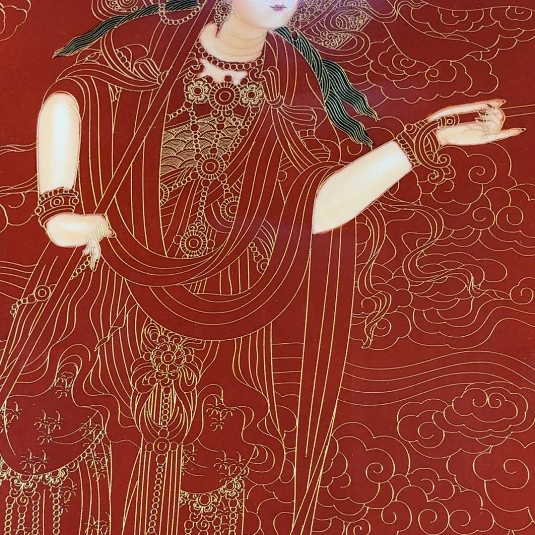 波***瓶粉彩人物故事陶瓷瓶