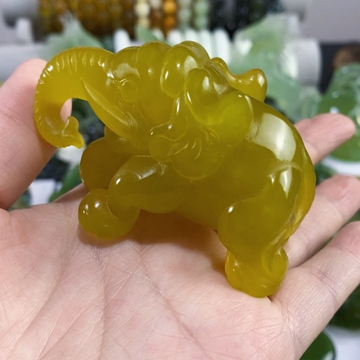 未镶嵌岫玉手把件