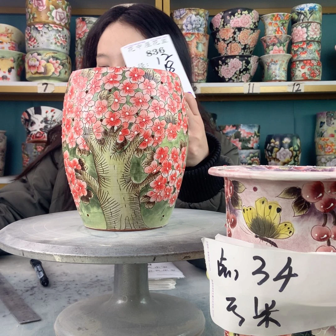 罐景德镇手工瑕疵836