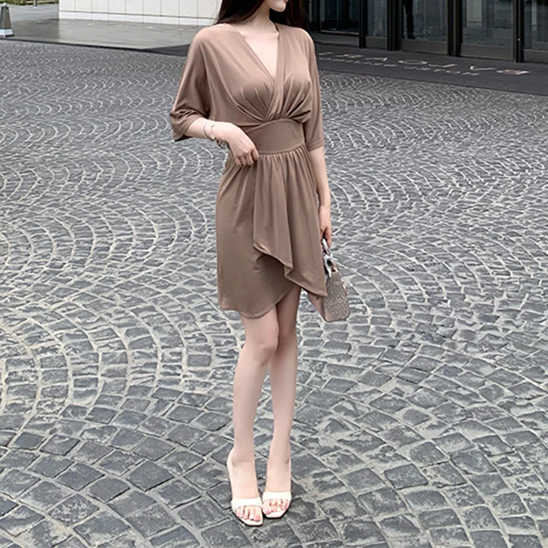 娇娇感 名媛气质包臀裙夏季收腰修身针织连衣裙显瘦性感短裙女