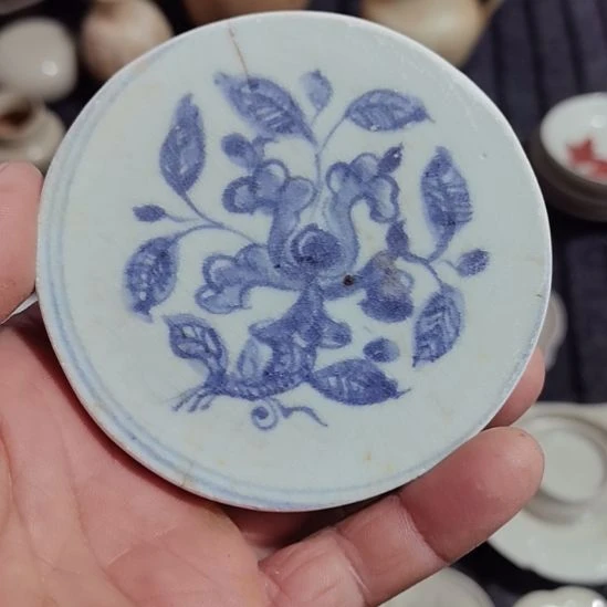 瓷片青花影青杯垫学习标夲