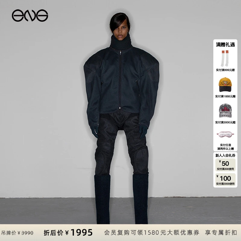 【ENG】GREG ROSS 成衣染色洗水无领夹克外套 陈飞宇明星同款