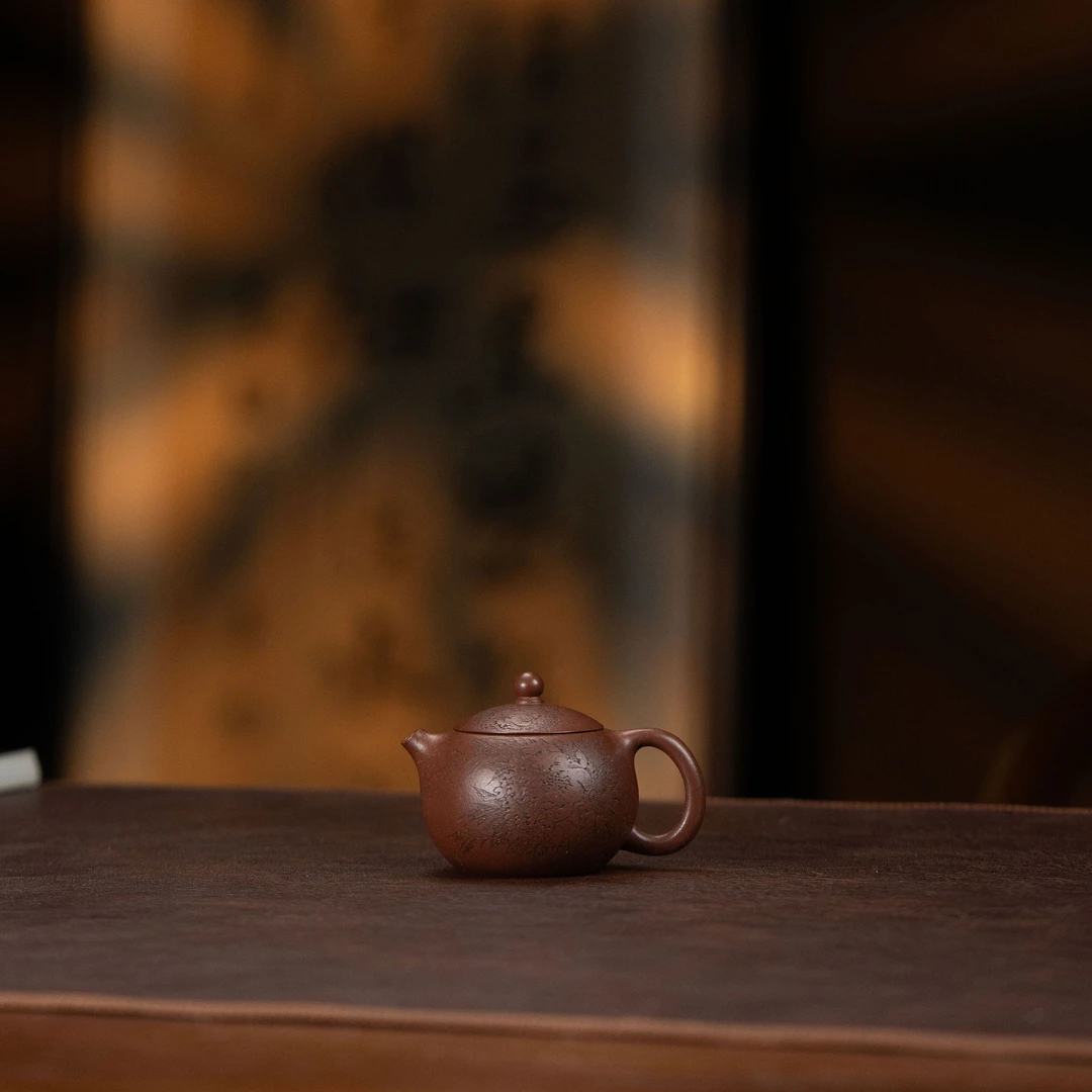 【利贞l牡丹小西施】李建军制 原矿底槽清 约70cc 紫砂壶 家用茶具