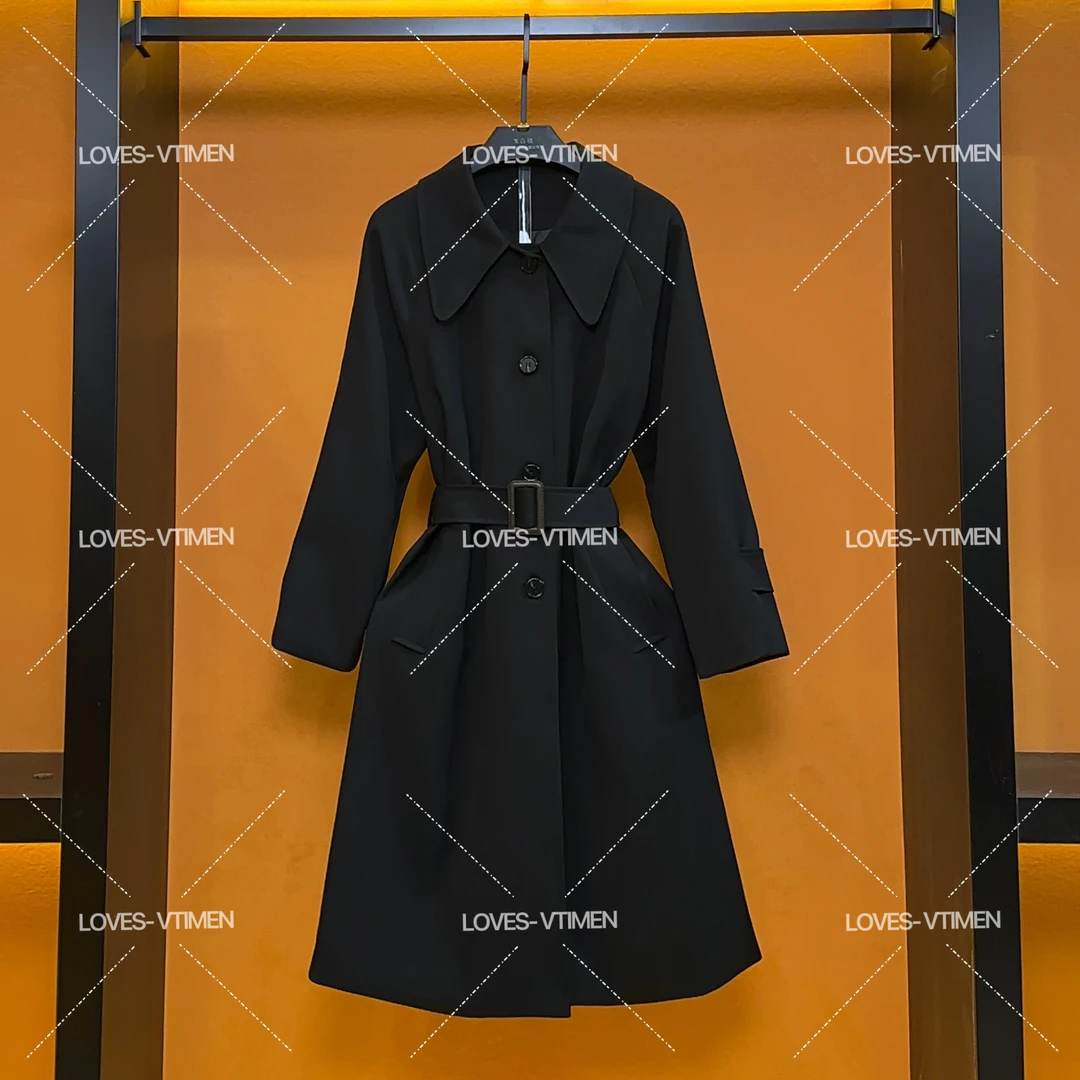 【小鬼专属】设计师款轻奢气质法式时尚显瘦长款风衣外套029