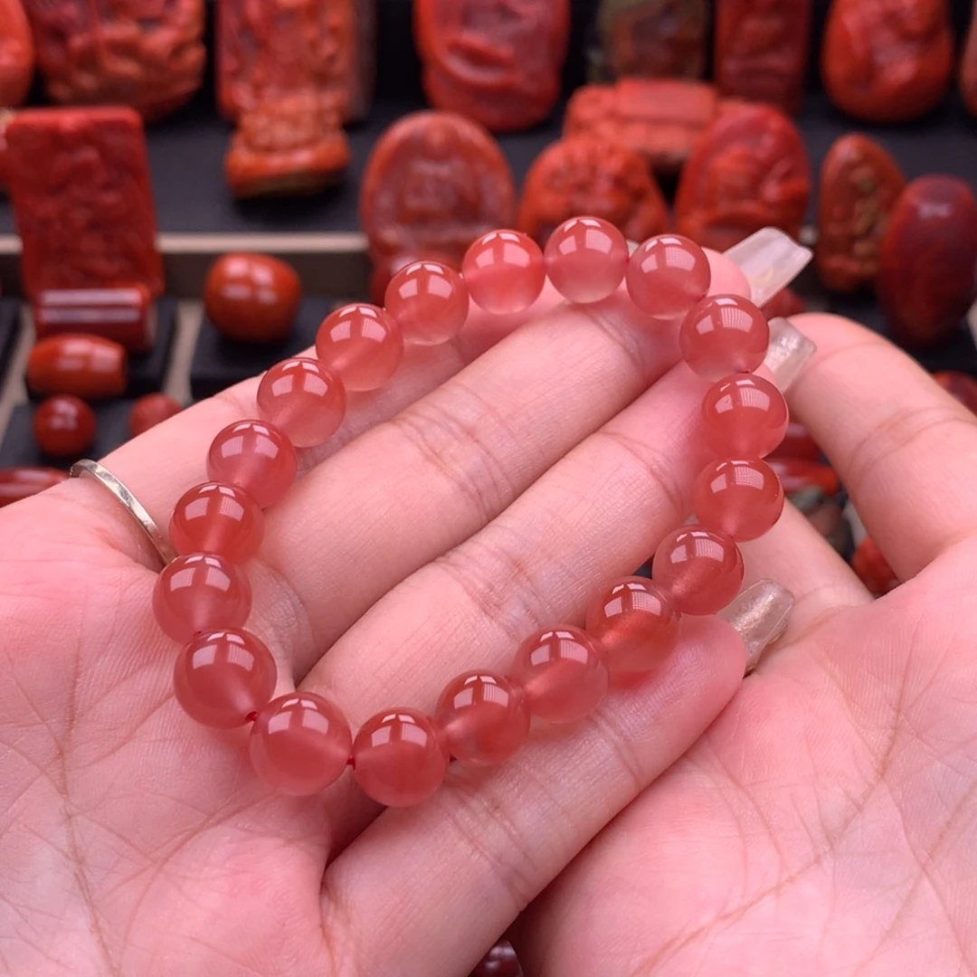 南红玛瑙南红保山手串9.8mm未镶嵌