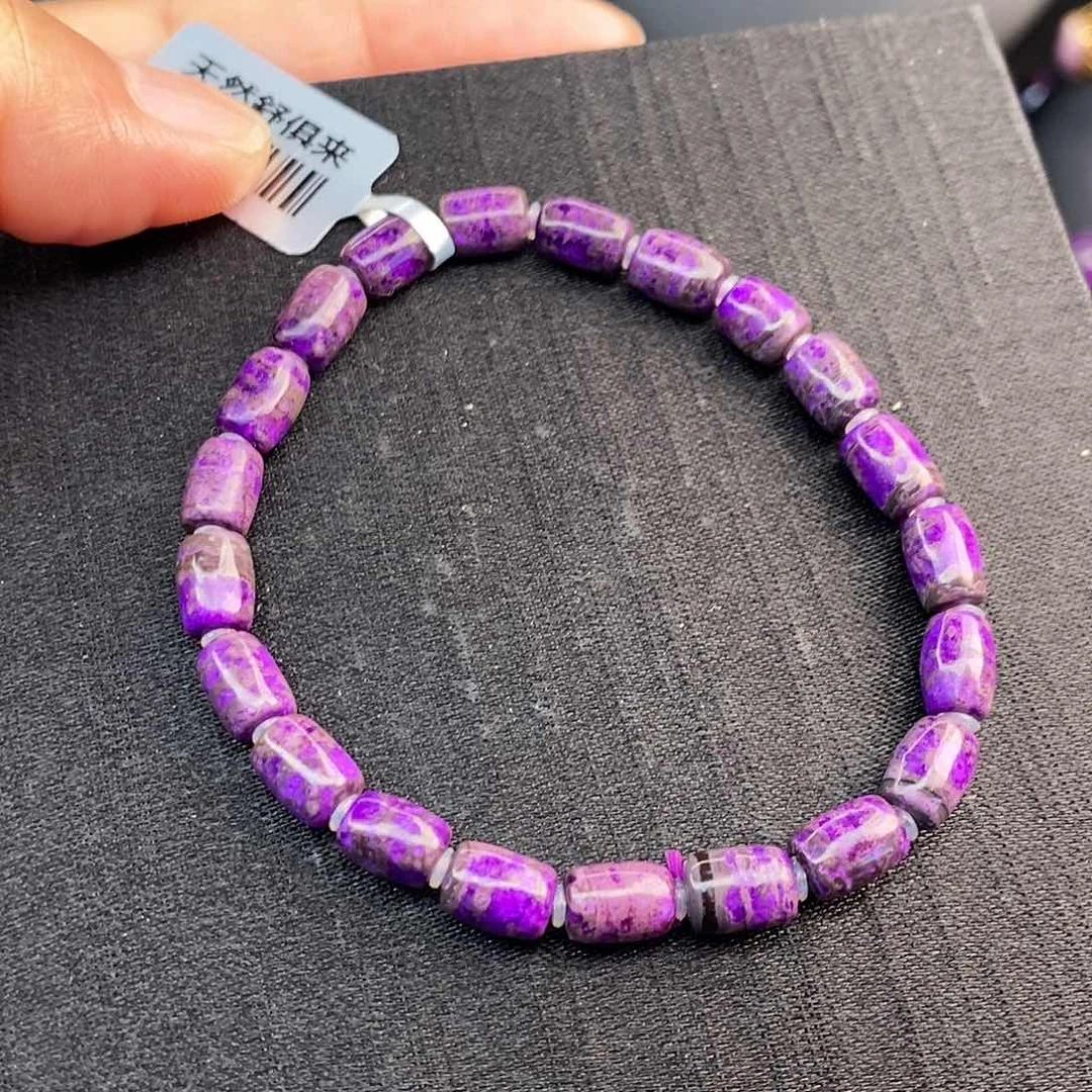 未镶嵌苏纪石（舒俱来）泥地丝绒手串