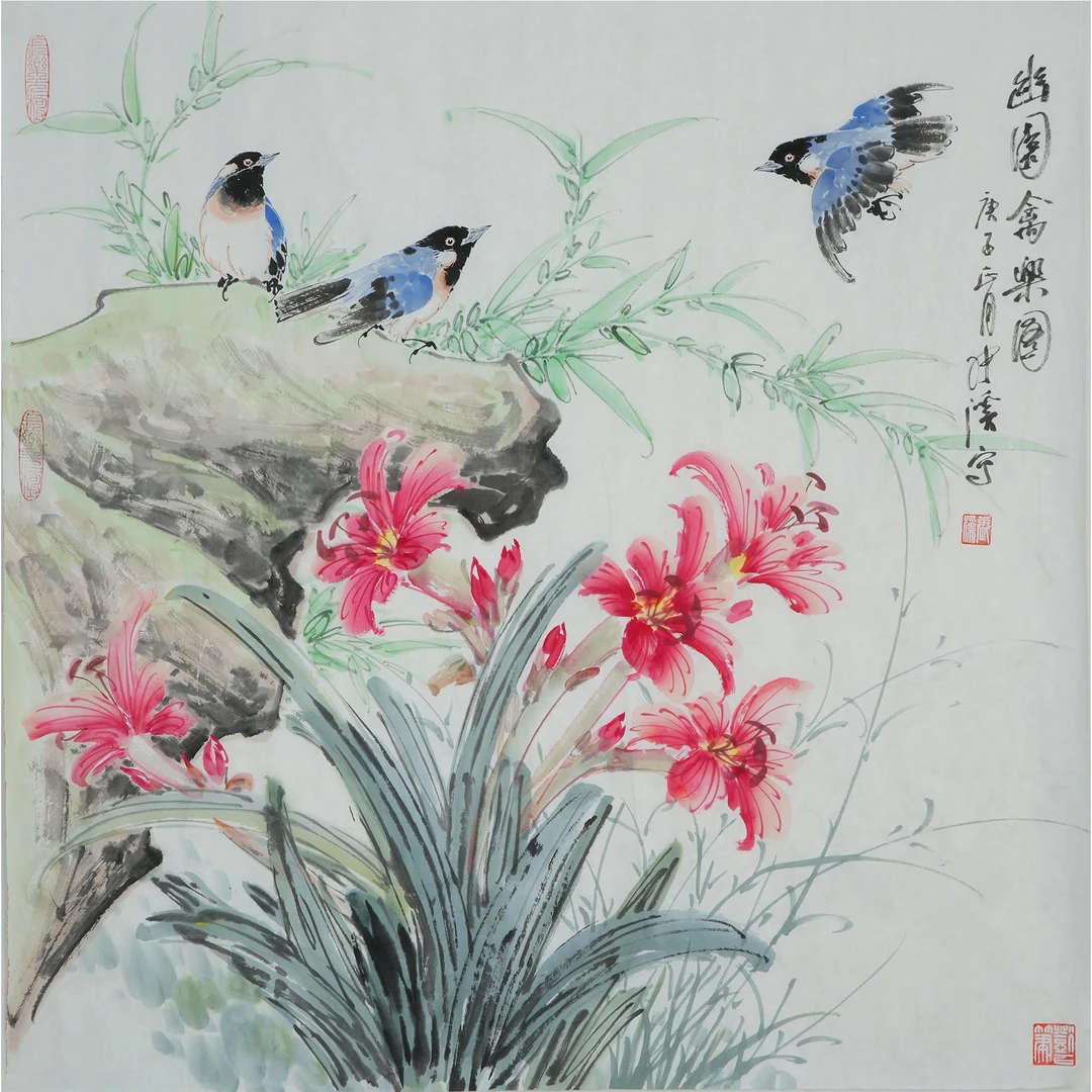 张 溪 花卉 69.5×69cm