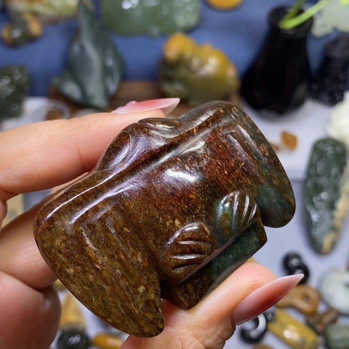 岫岩河磨玉（透闪石质玉）未镶嵌把件