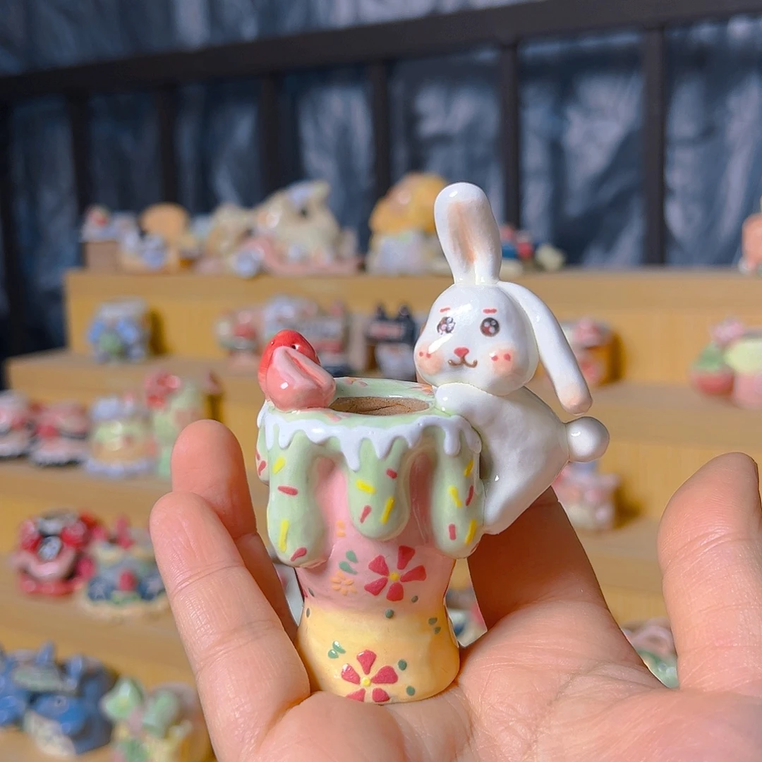 福福老梧家的纯手工多肉花盆