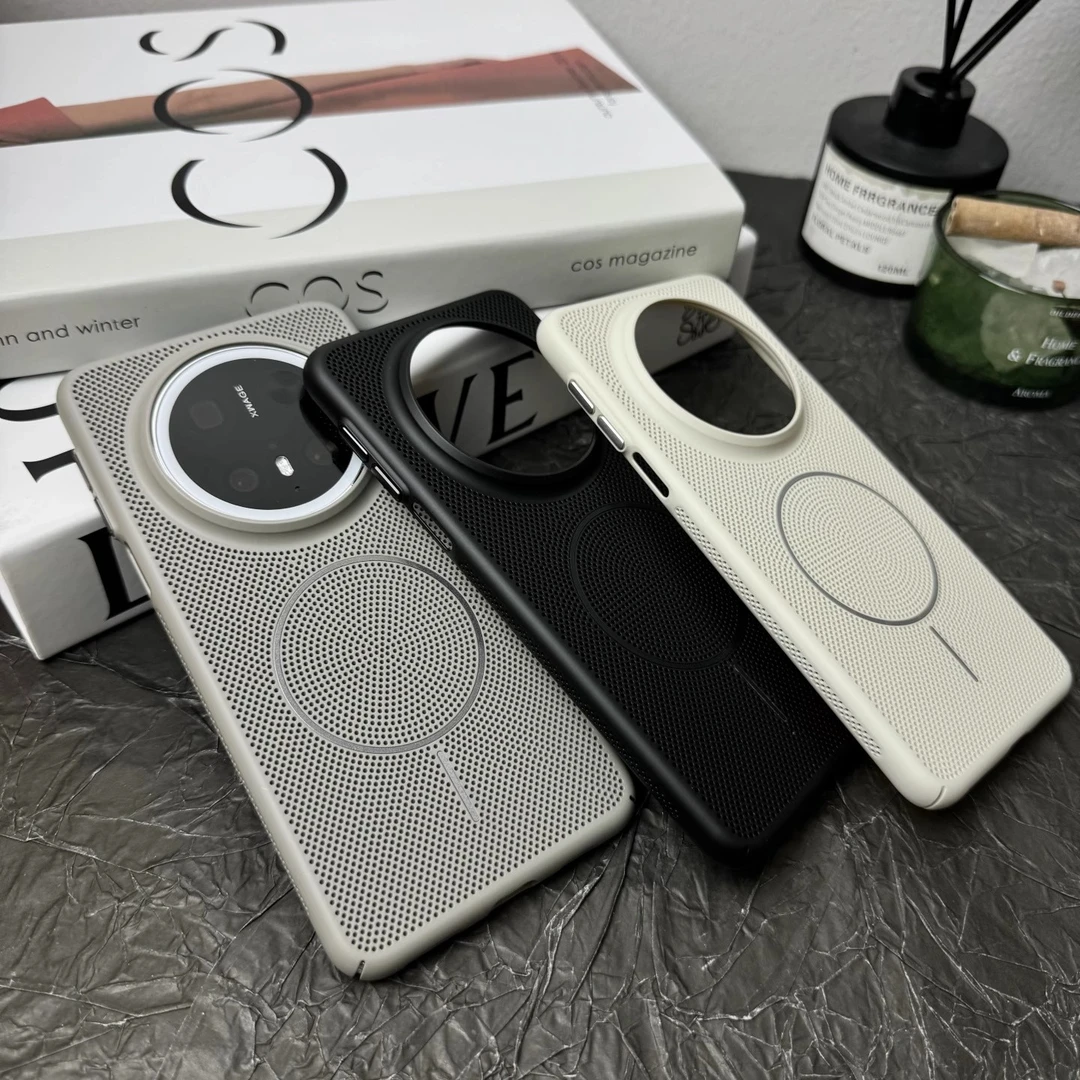 适用于华为mate70pro透气散热手机壳新款mate70/60超薄简约磁吸壳