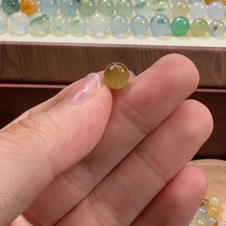 翡翠散珠天然缅甸翡翠A货6.9