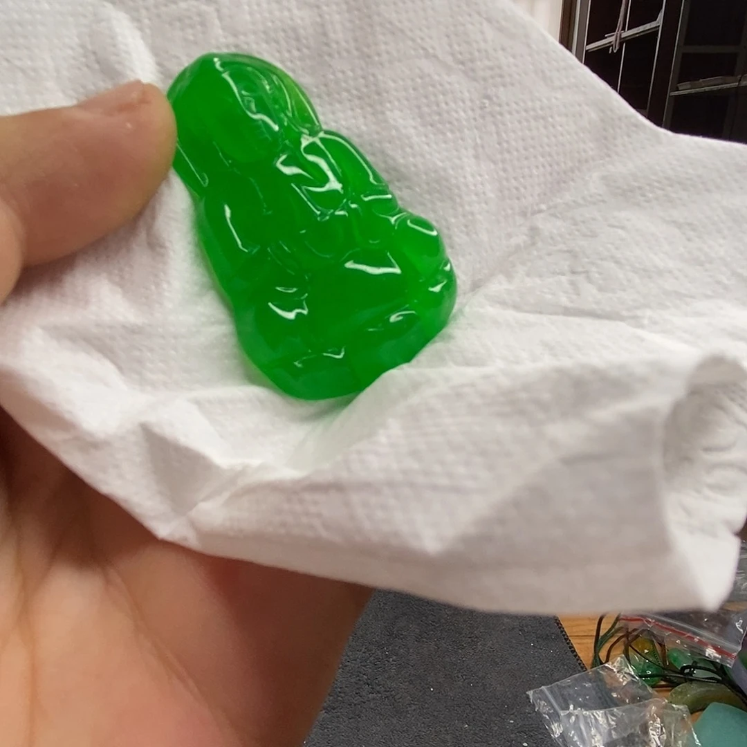 硅化玉未镶嵌笔搁L344 精品吊坠摆件好看