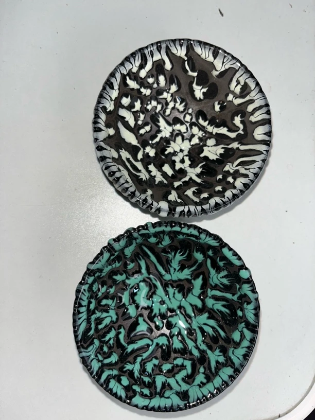 青龙白虎神兽对杯   全品建盏一对