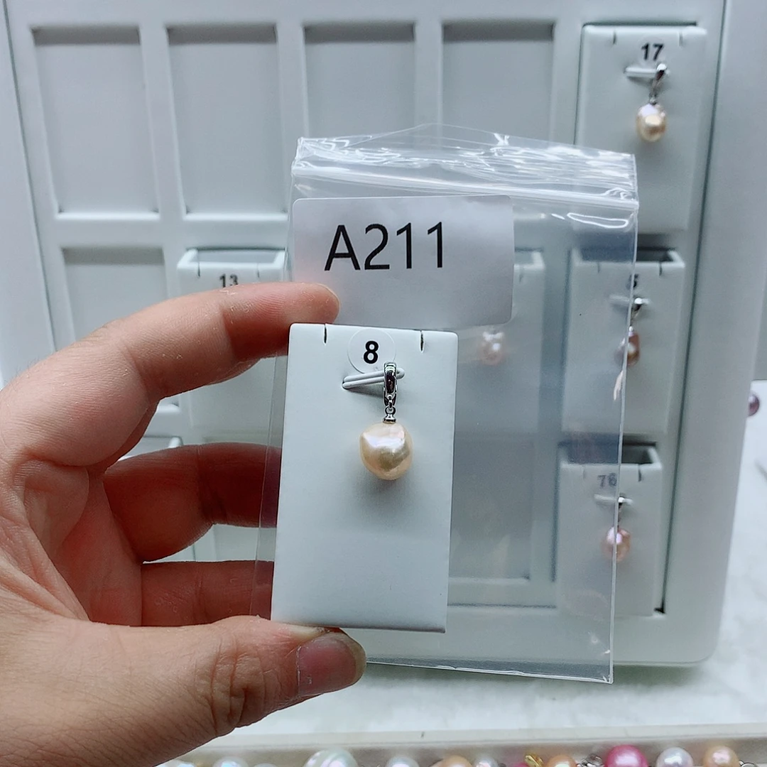 合金淡水珍珠吊坠(不含链)