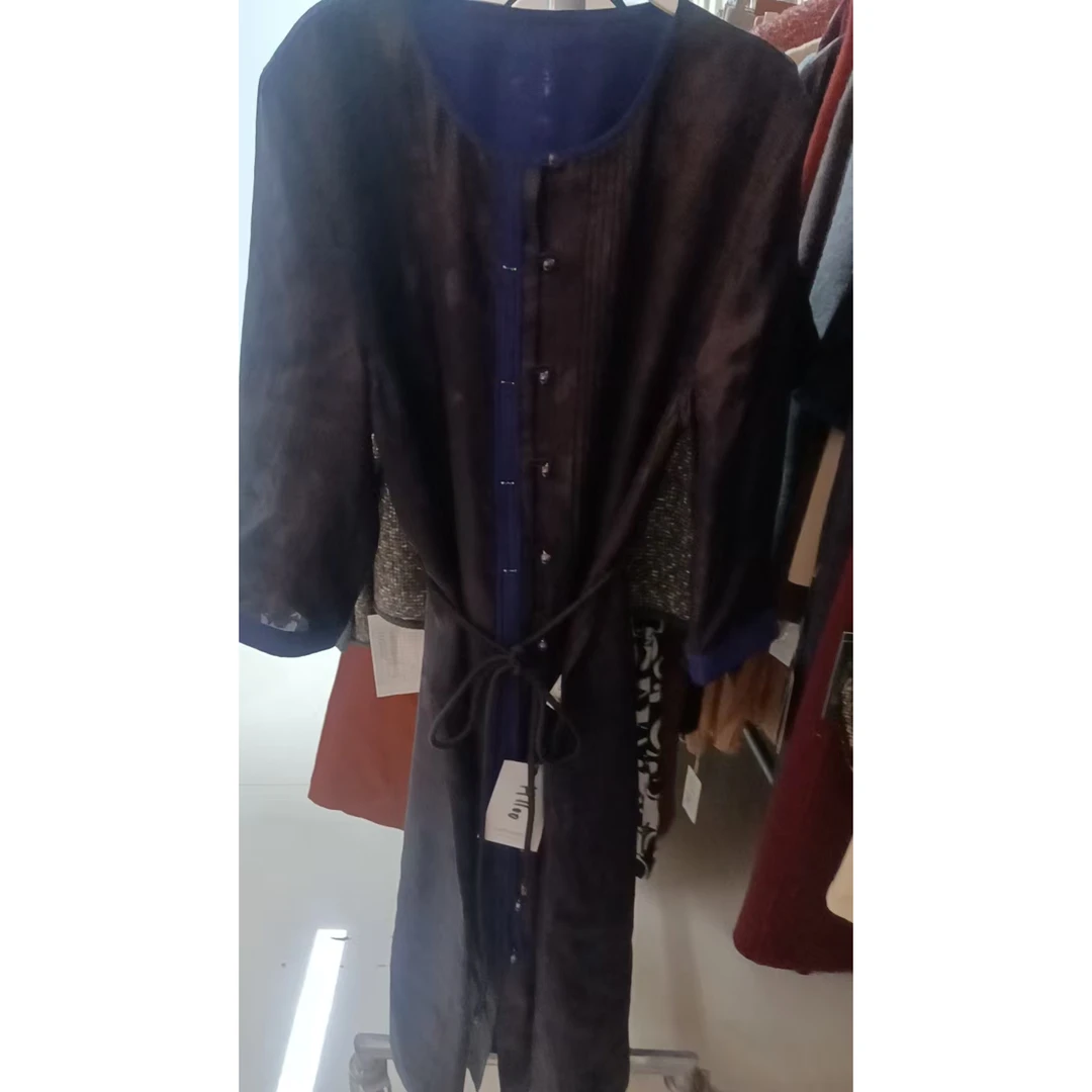 香云纱连衣裙孤品H1100