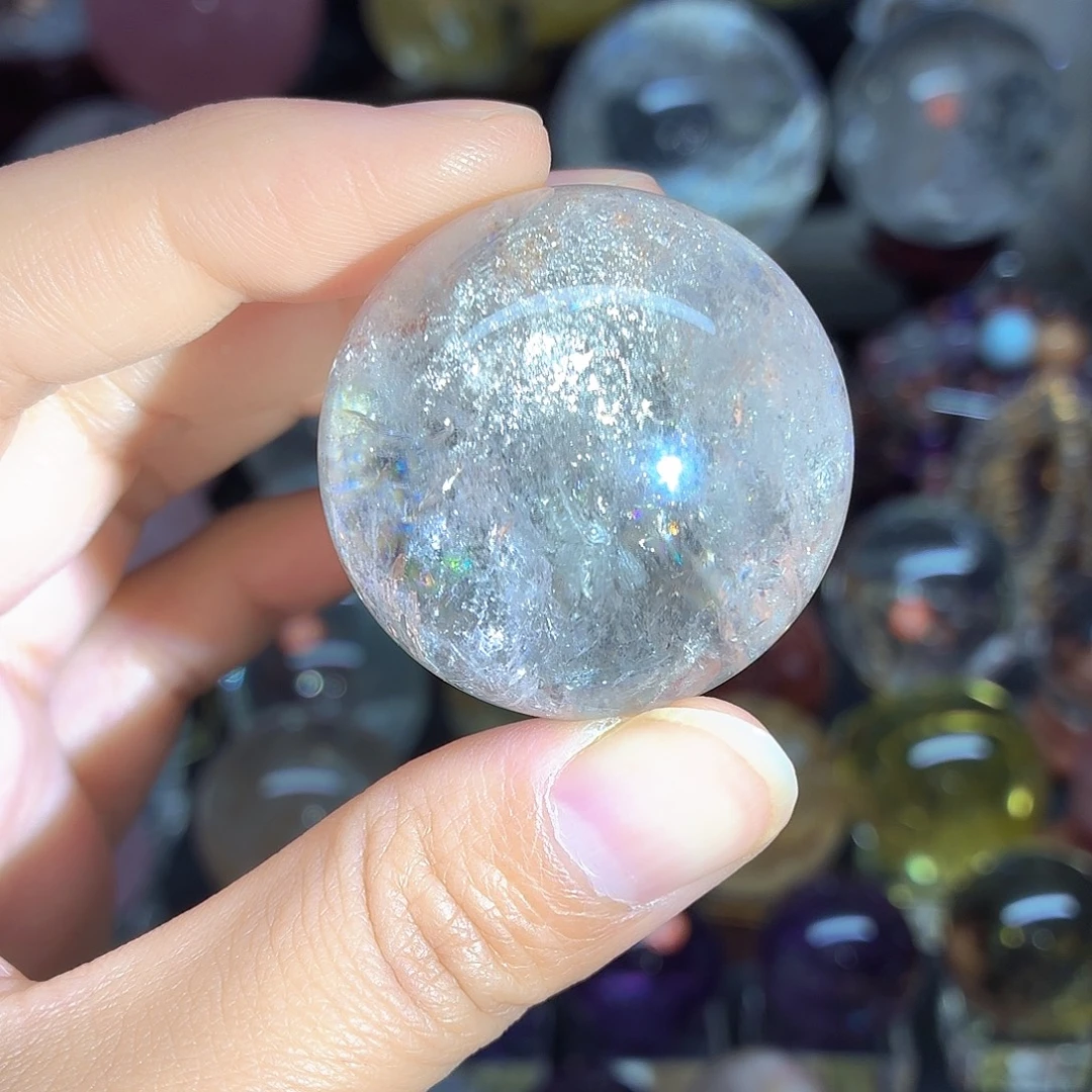 珠宝半成品水晶未镶嵌白水晶3.8