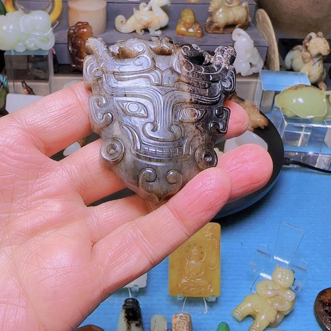 和田玉（糖玉）车挂未镶嵌润*